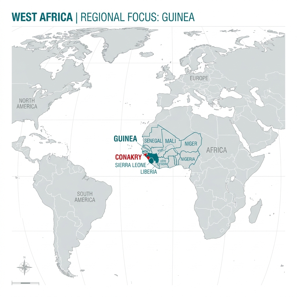 Guinea Global Reach Map